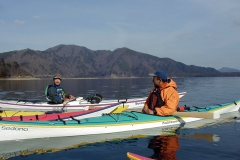 1月の本栖湖も晴れればそれほど寒くない